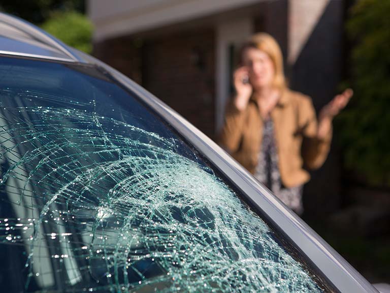 Broken Windshield